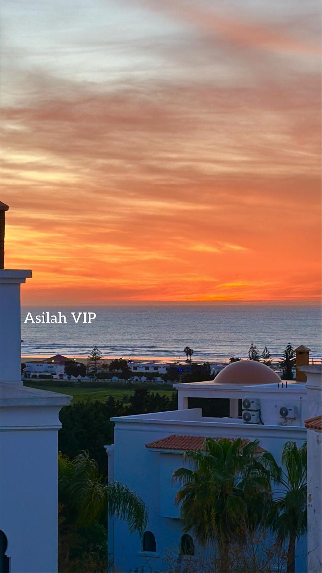 Asilah Vip - Haut Standing - Vue Mer - Piscines - Plage A 5 Minute - Garage Privee - Acces Pmr Exterior foto